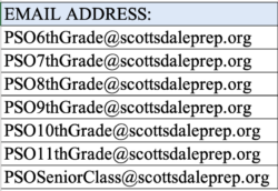 Parent Liaison Emails